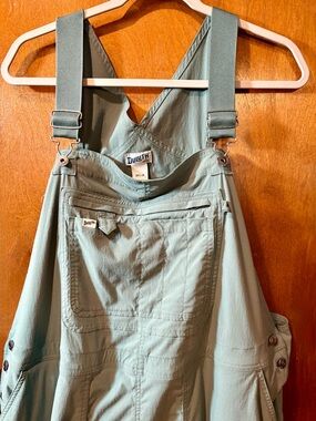 Duluth Trading Co Light Sage Green Utility Overalls Jumpsuit